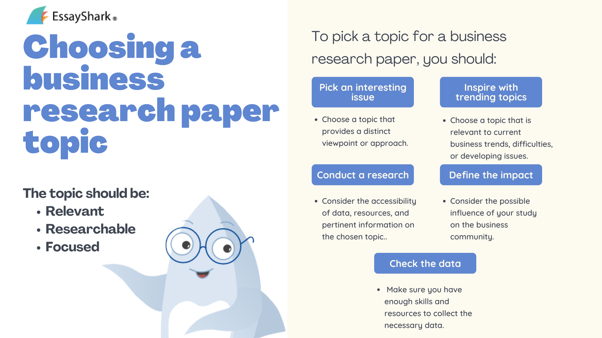 how to choose business research paper topic