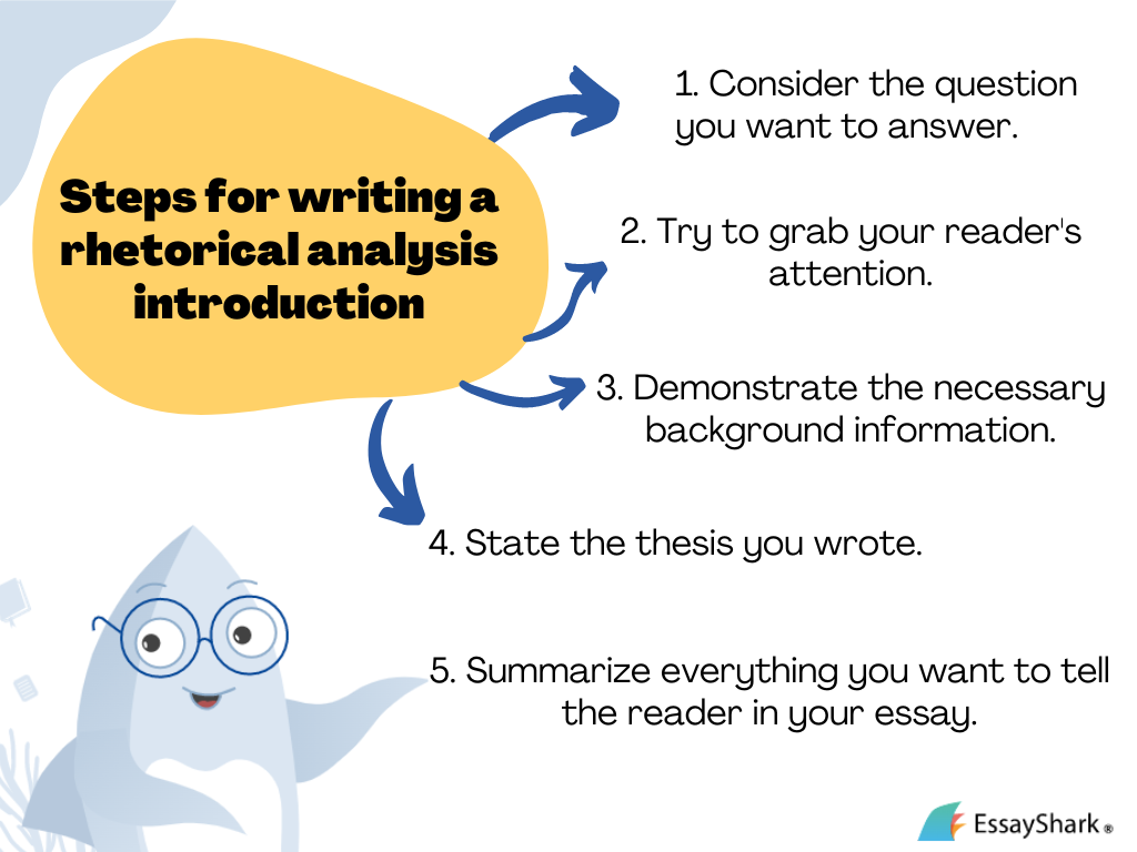 Steps for writing a rhetorical analysis introduction