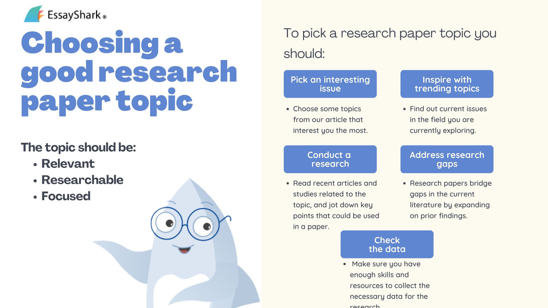 how to choose a good research paper topic