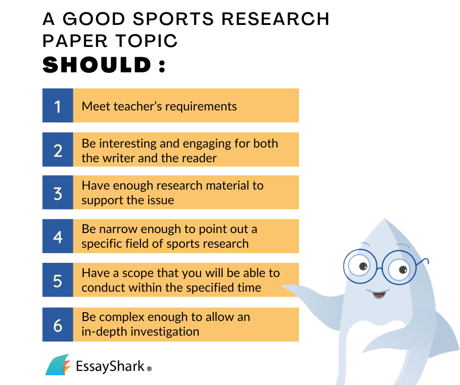 topics for sports research paper