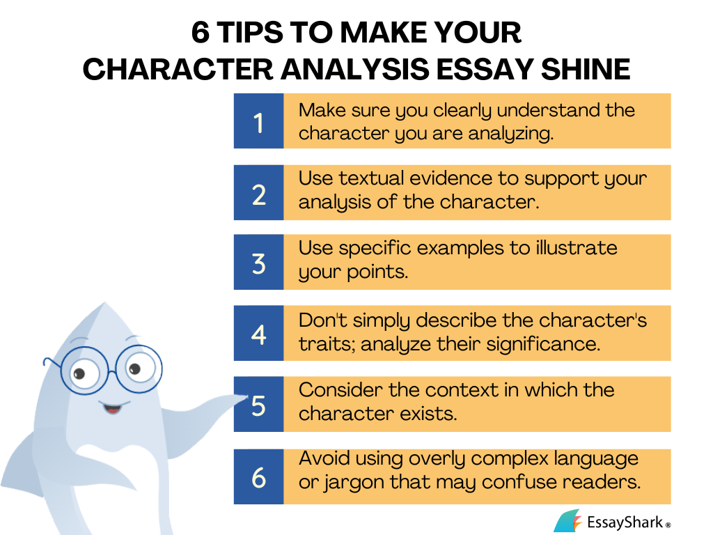 character analysis essay writing tips