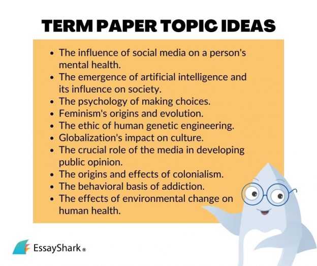 interesting topics for term paper