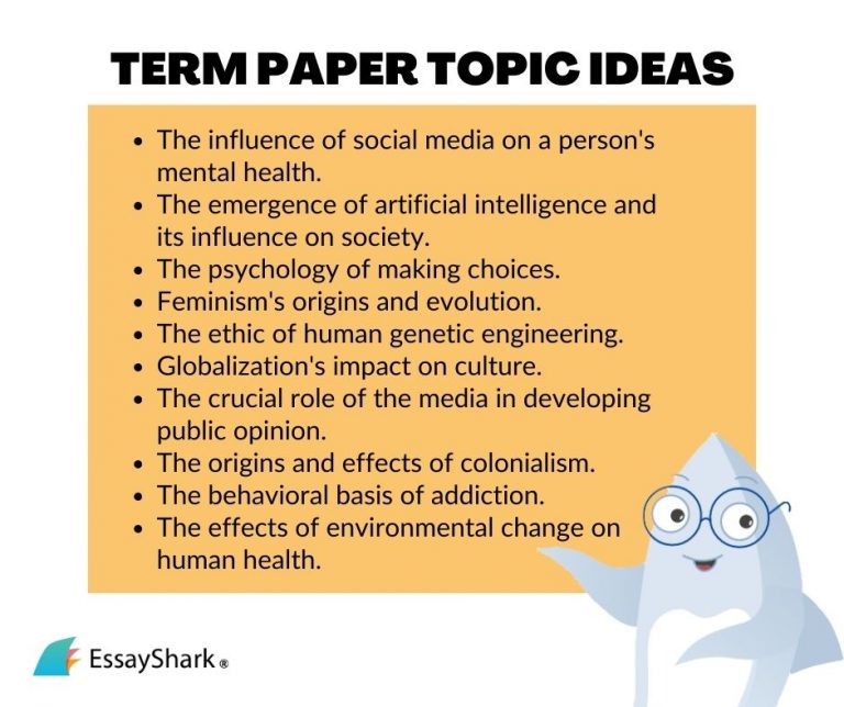 term paper topics on health education