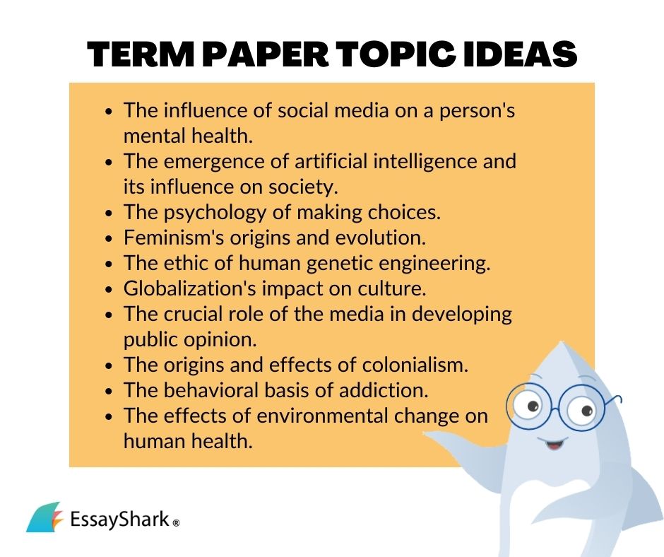 ideas for term paper topics