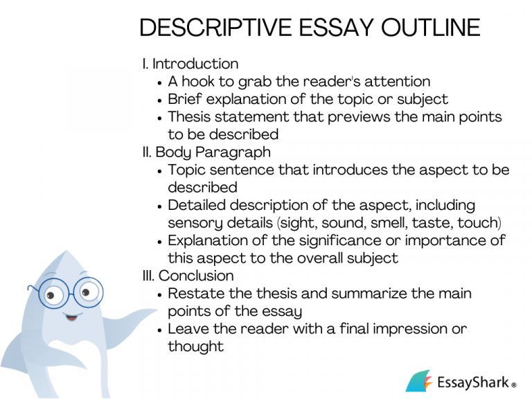 outline of a descriptive essay