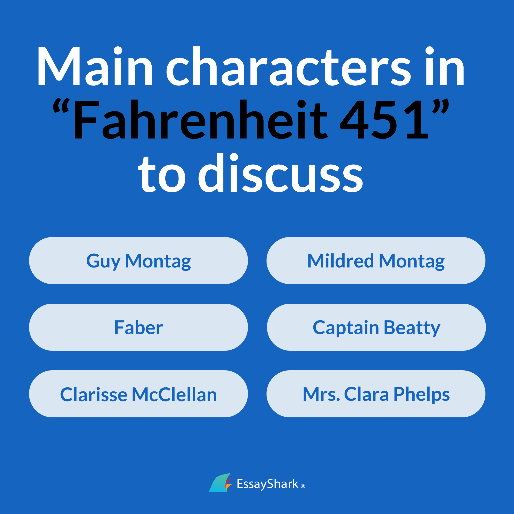 Fahrenheit 451 main characters