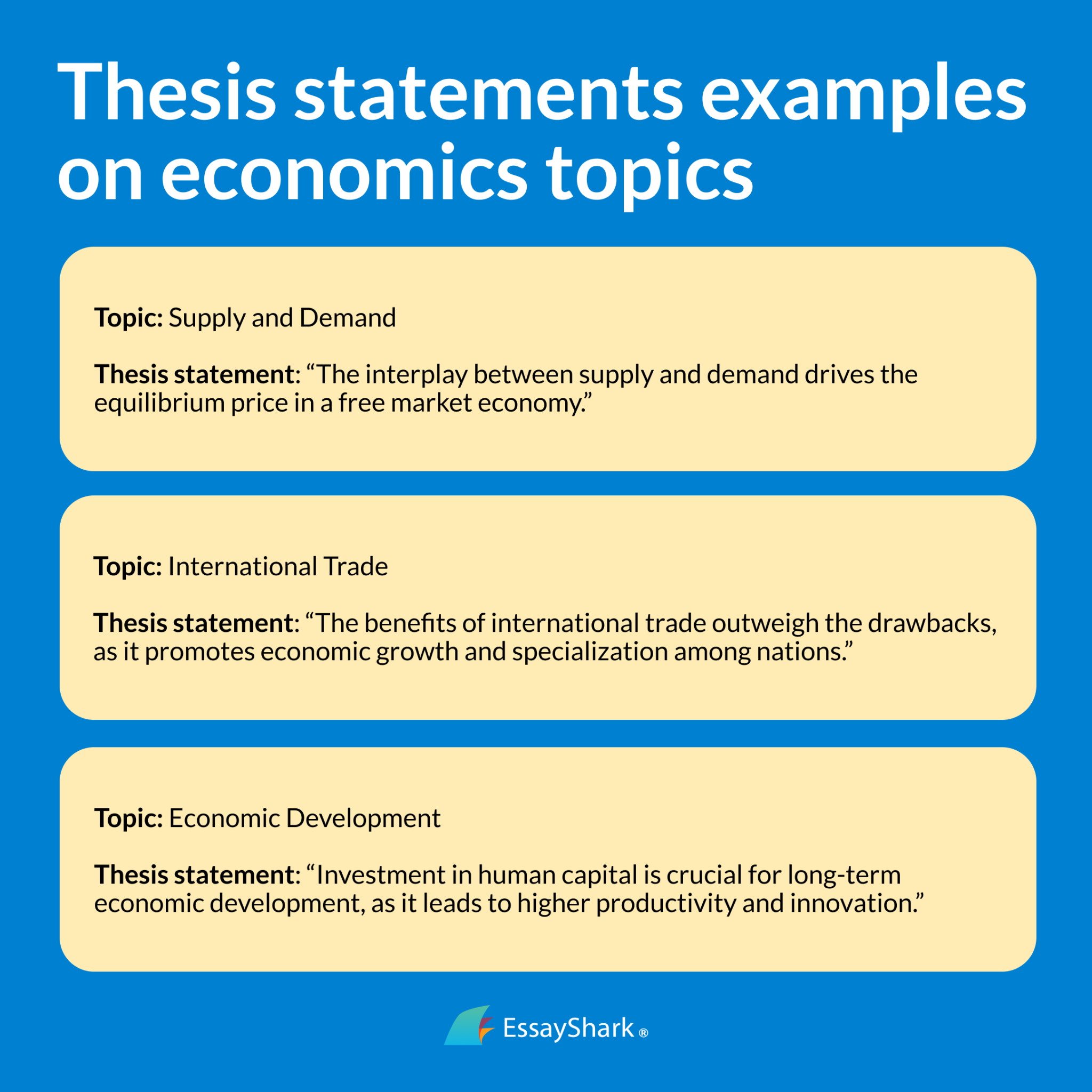 topics for economics essay