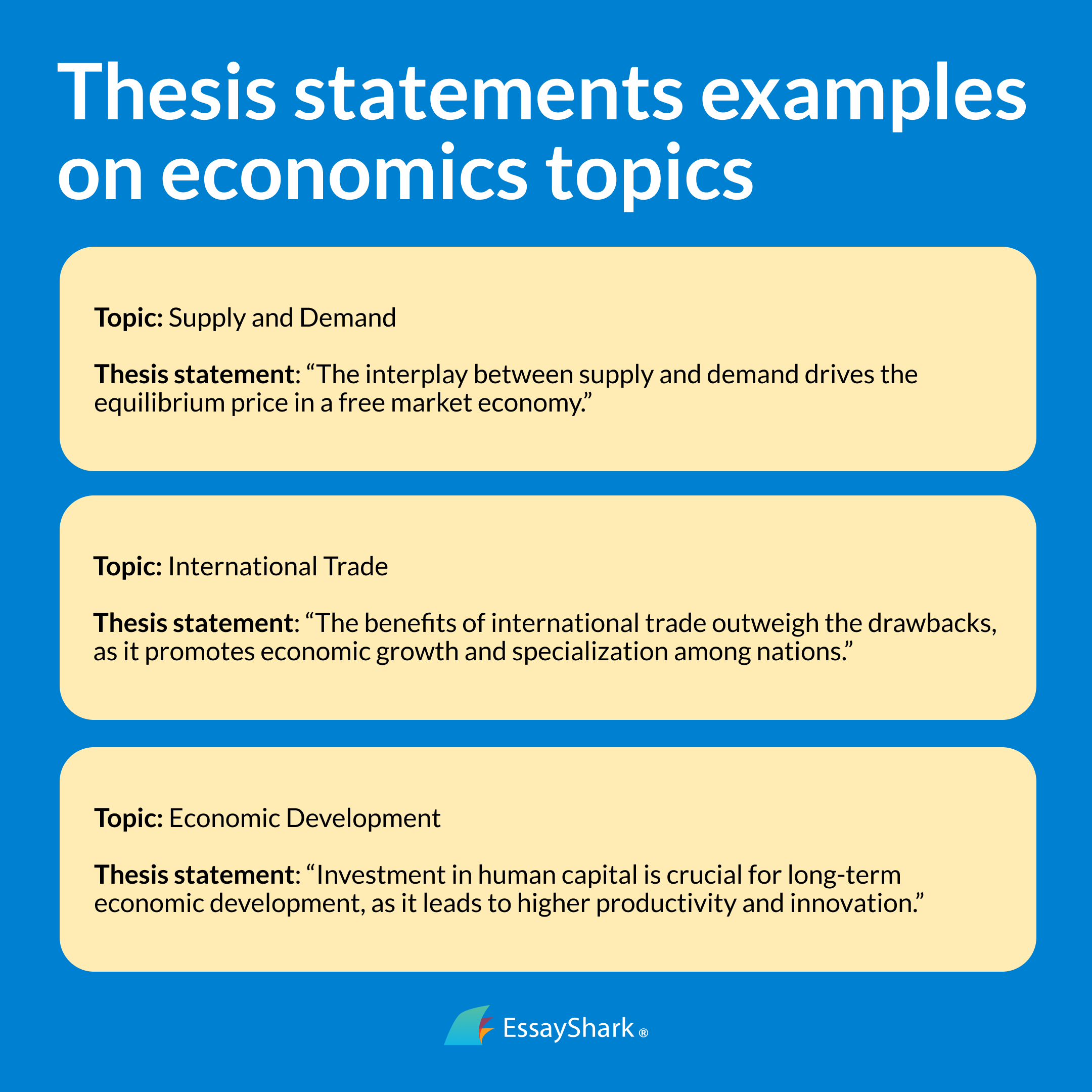 economics thesis statement examples