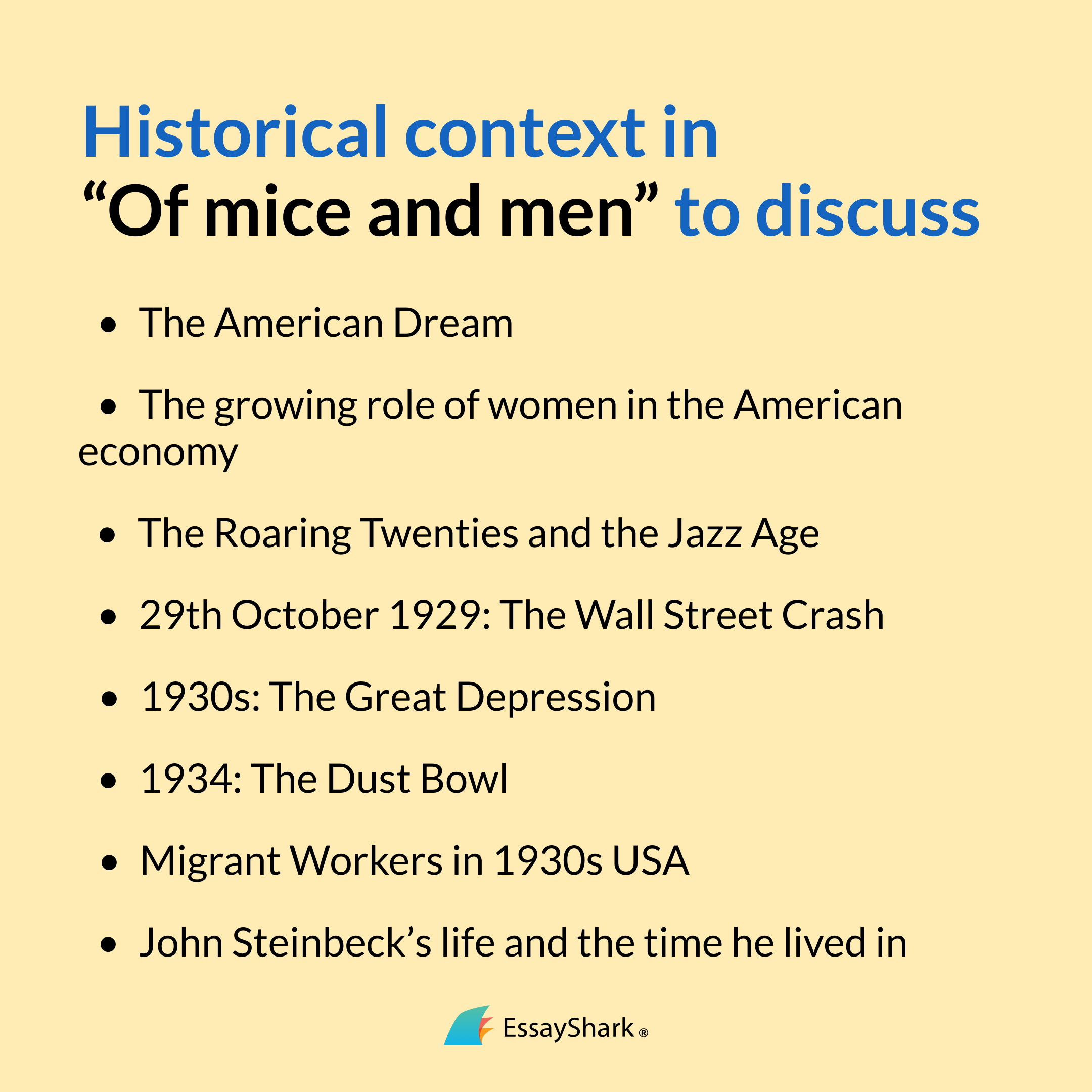 'Of Mice and Men' historical context
