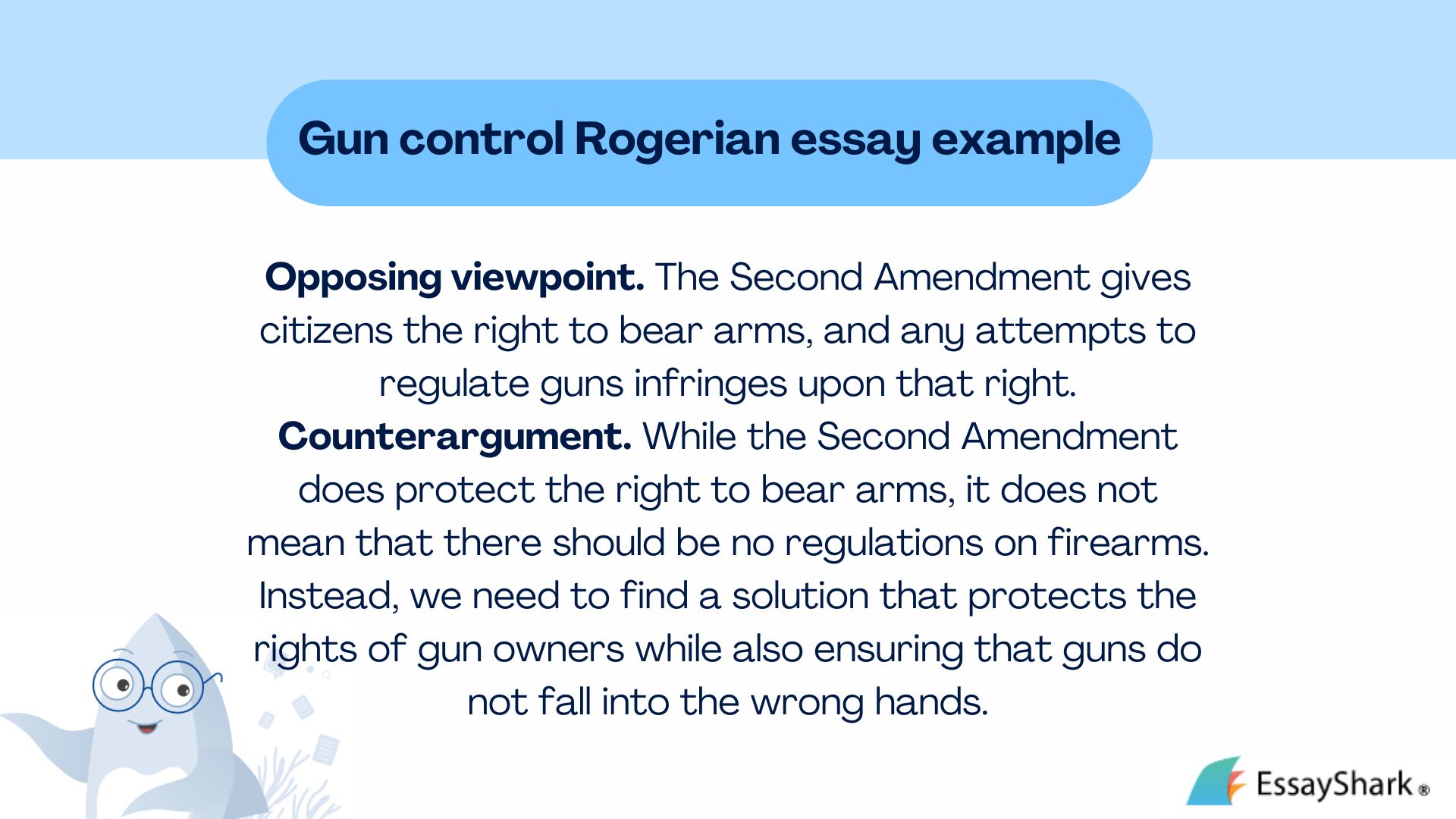 Gun control Rogerian essay example