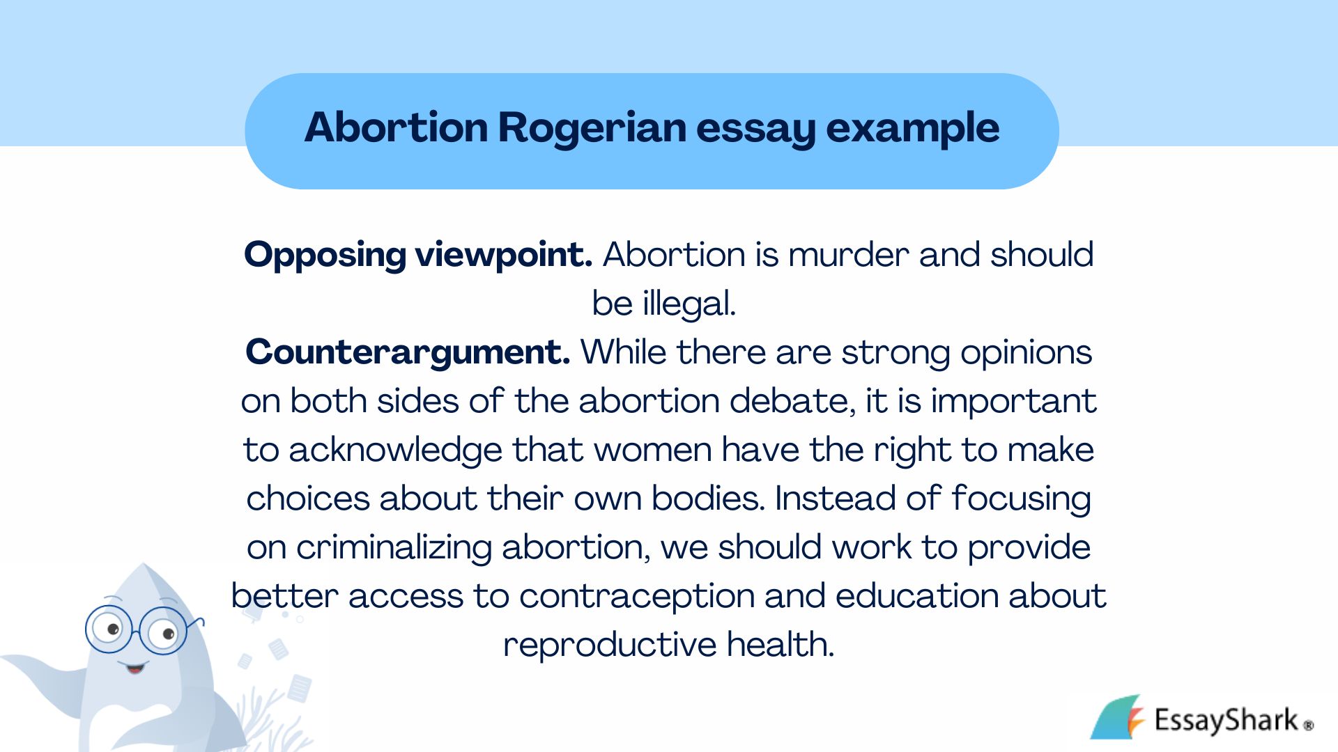 Abortion Rogerian essay example