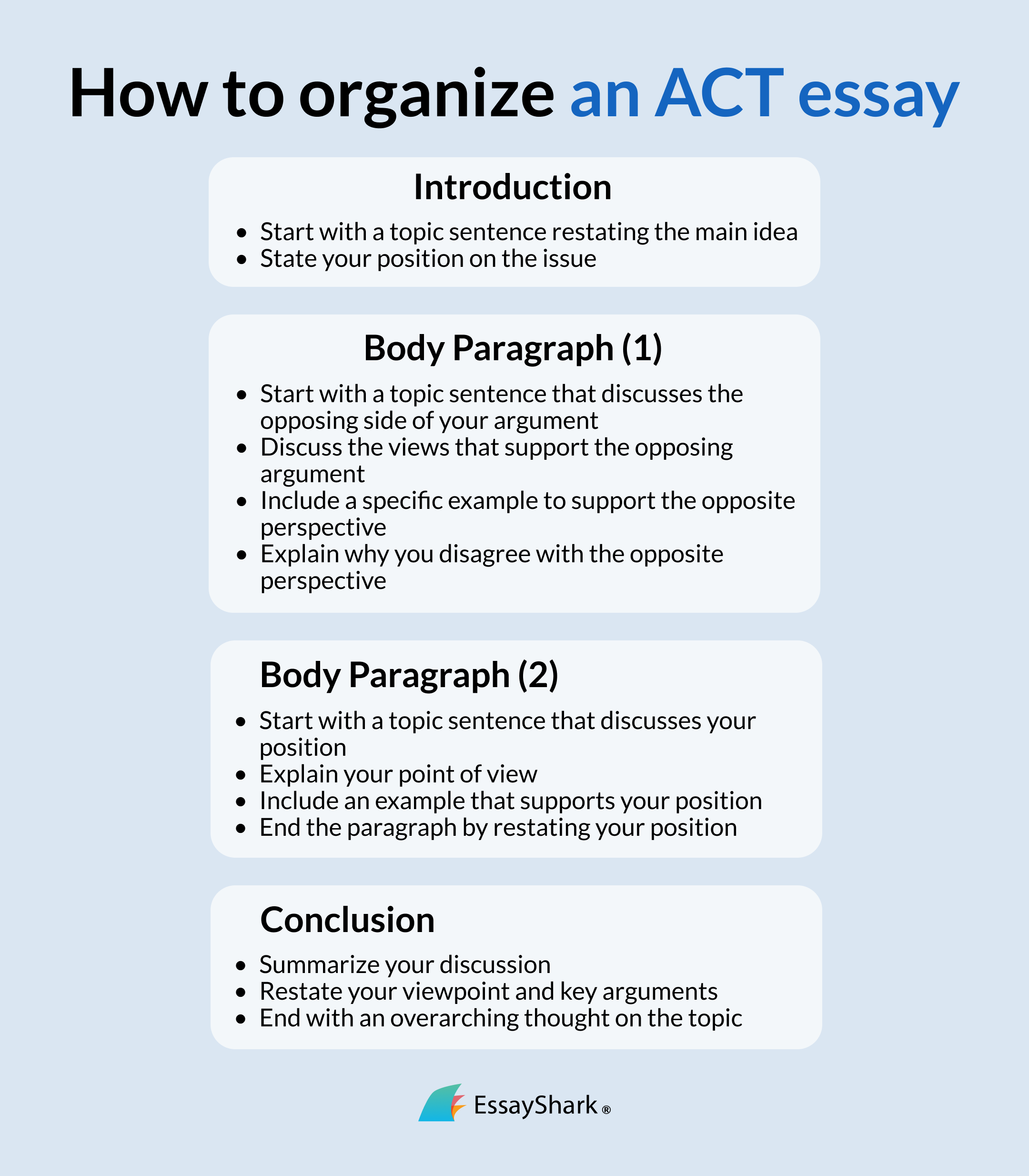 How to Organize an ACT Essay