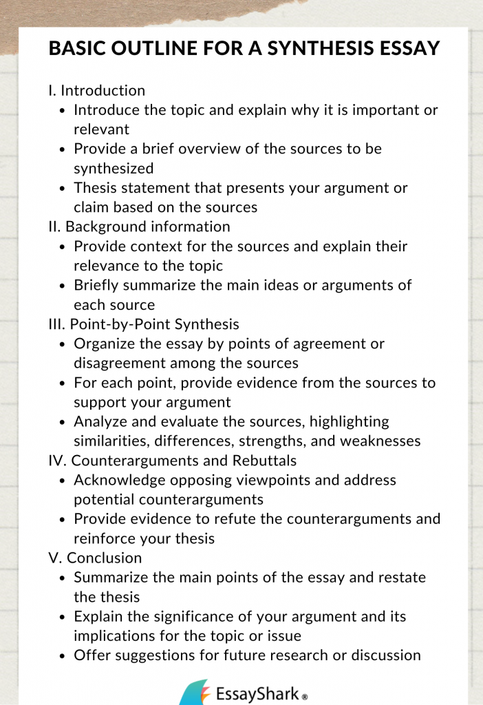 How To Write A Synthesis Essay Telegraph Vrogue co