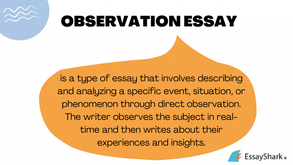observation essay include