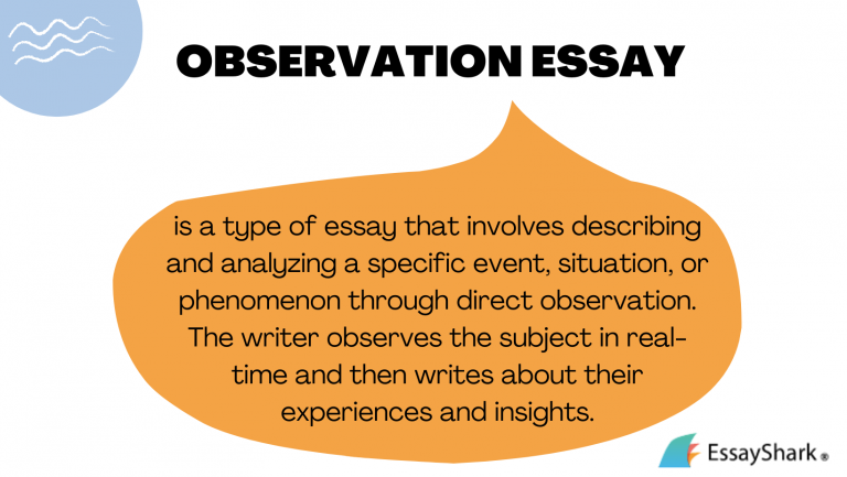 observation essay points