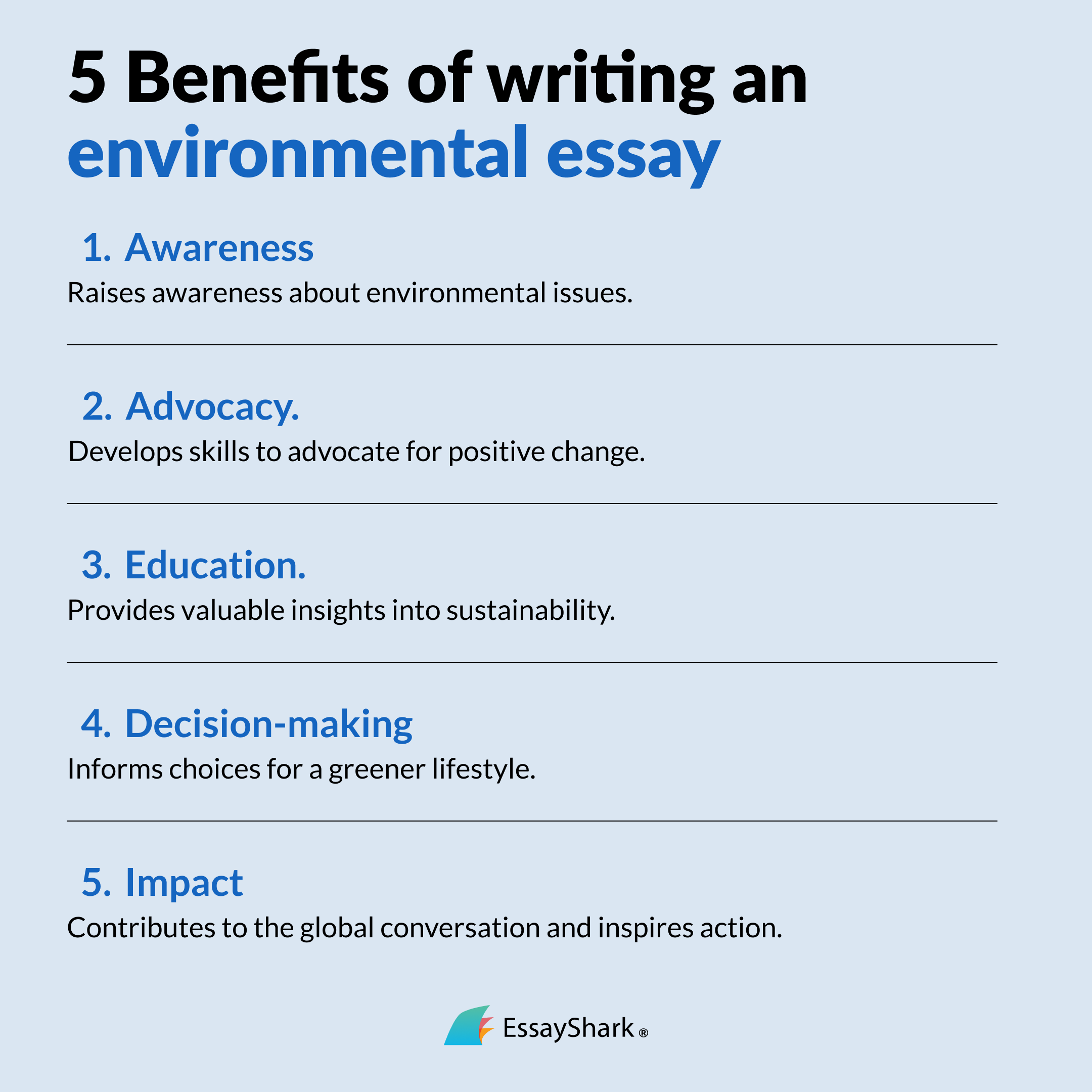 5 Benefits of Writing an Environmental Essay
