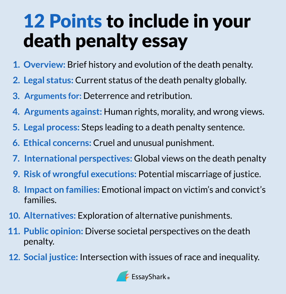 death penalty research paper topics