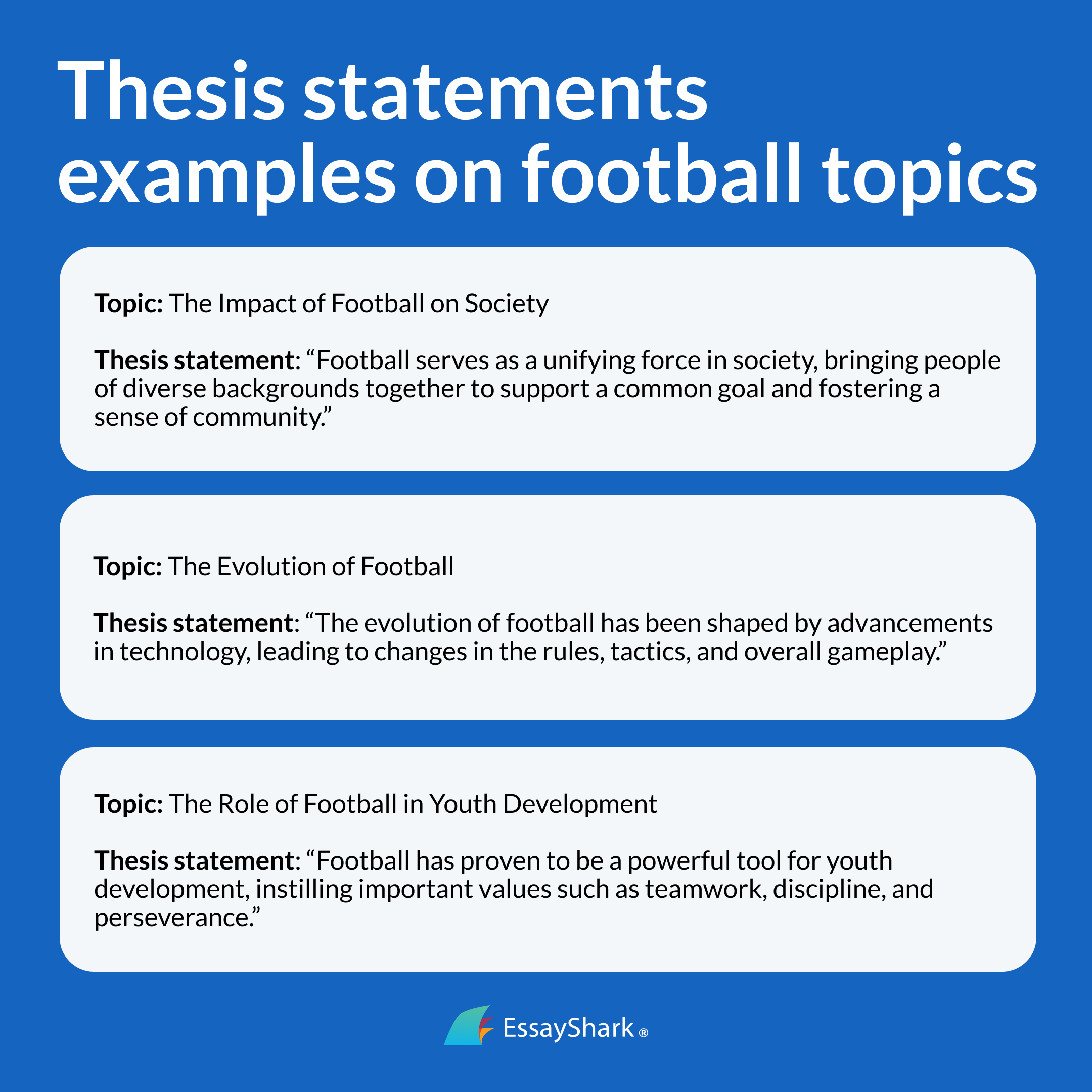 football paper thesis statements
