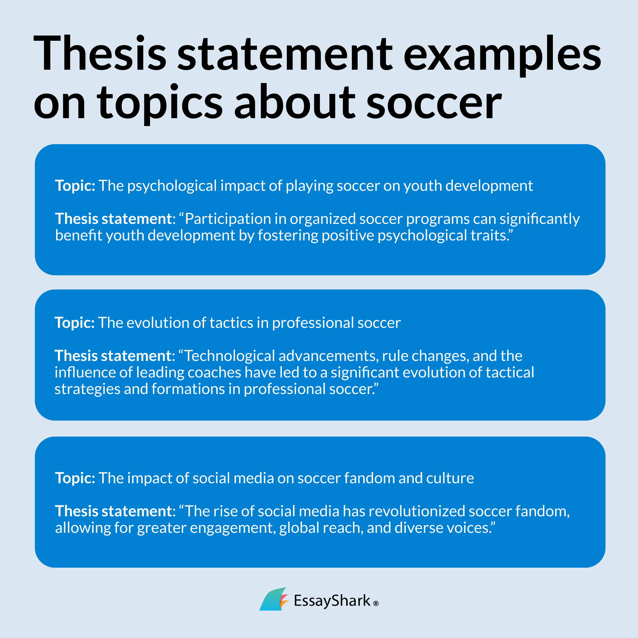 thesis statement on soccer