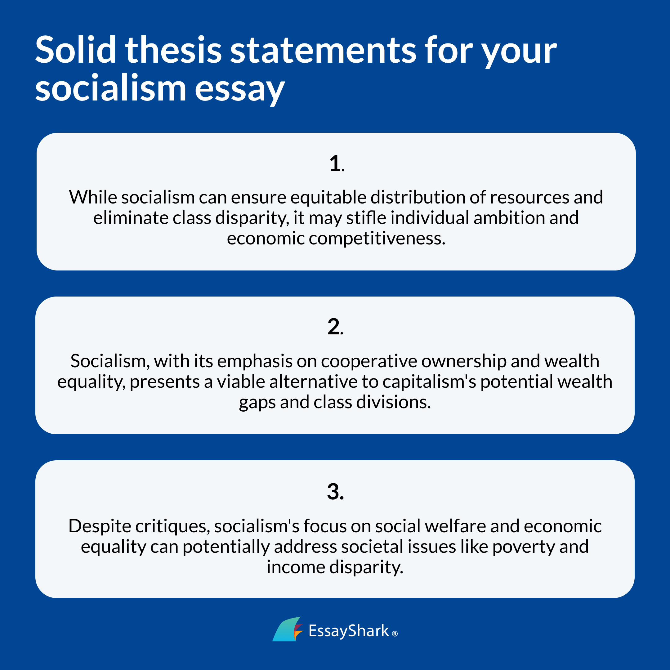 socialism thesis statements