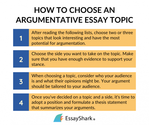 example argumentative essay topics for students