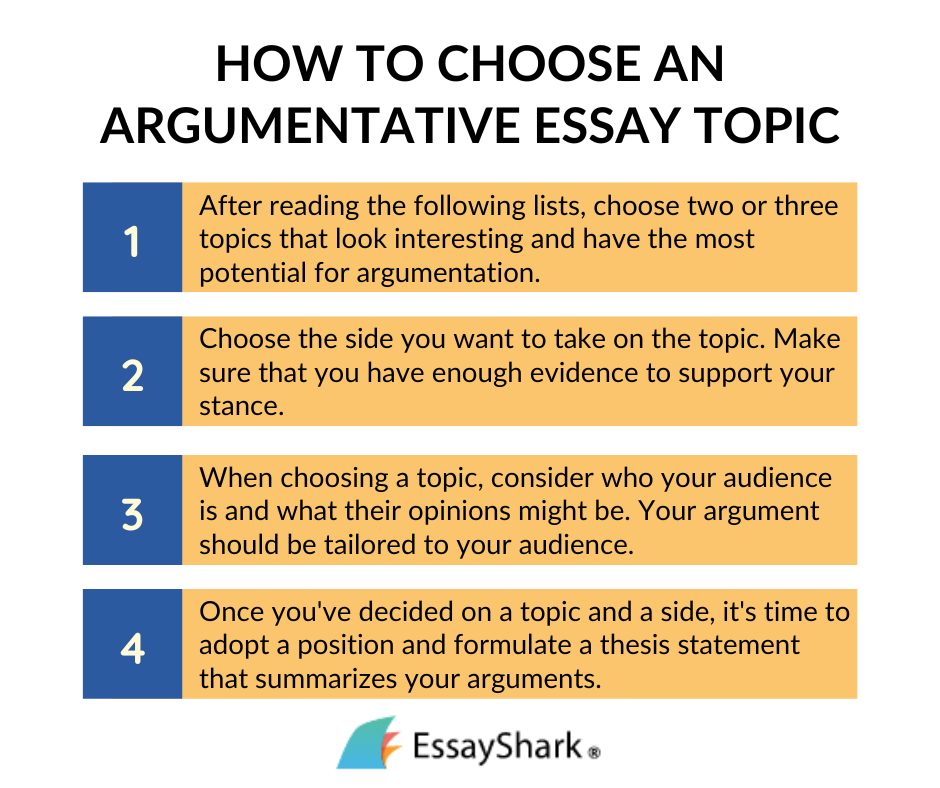 how to choose argumentative essay topics