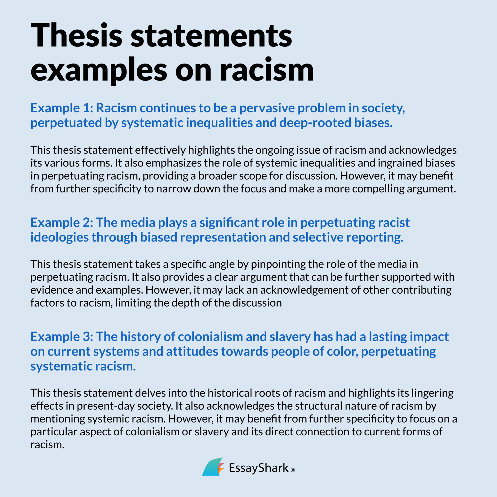 persuasive essay topics on racism