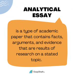 what is an analytical essay