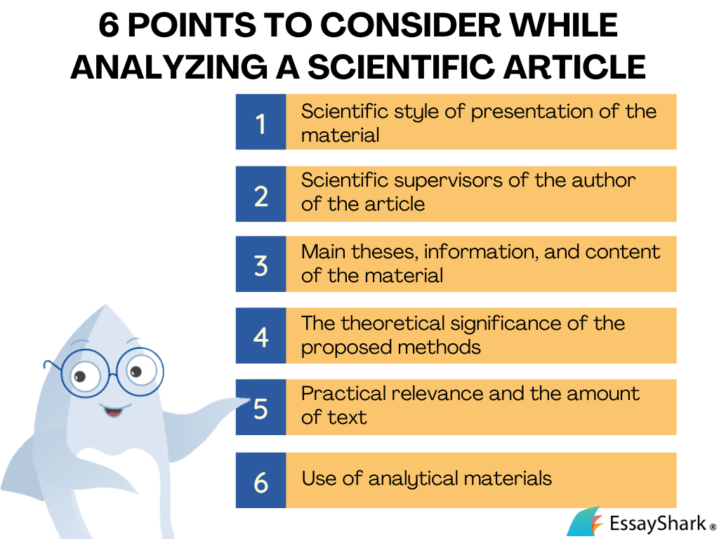 how to analyze an article