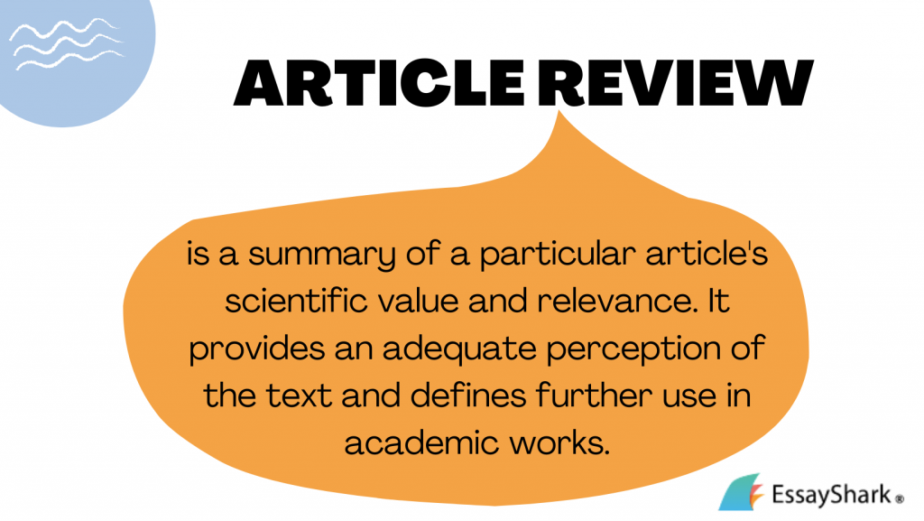 what article review means