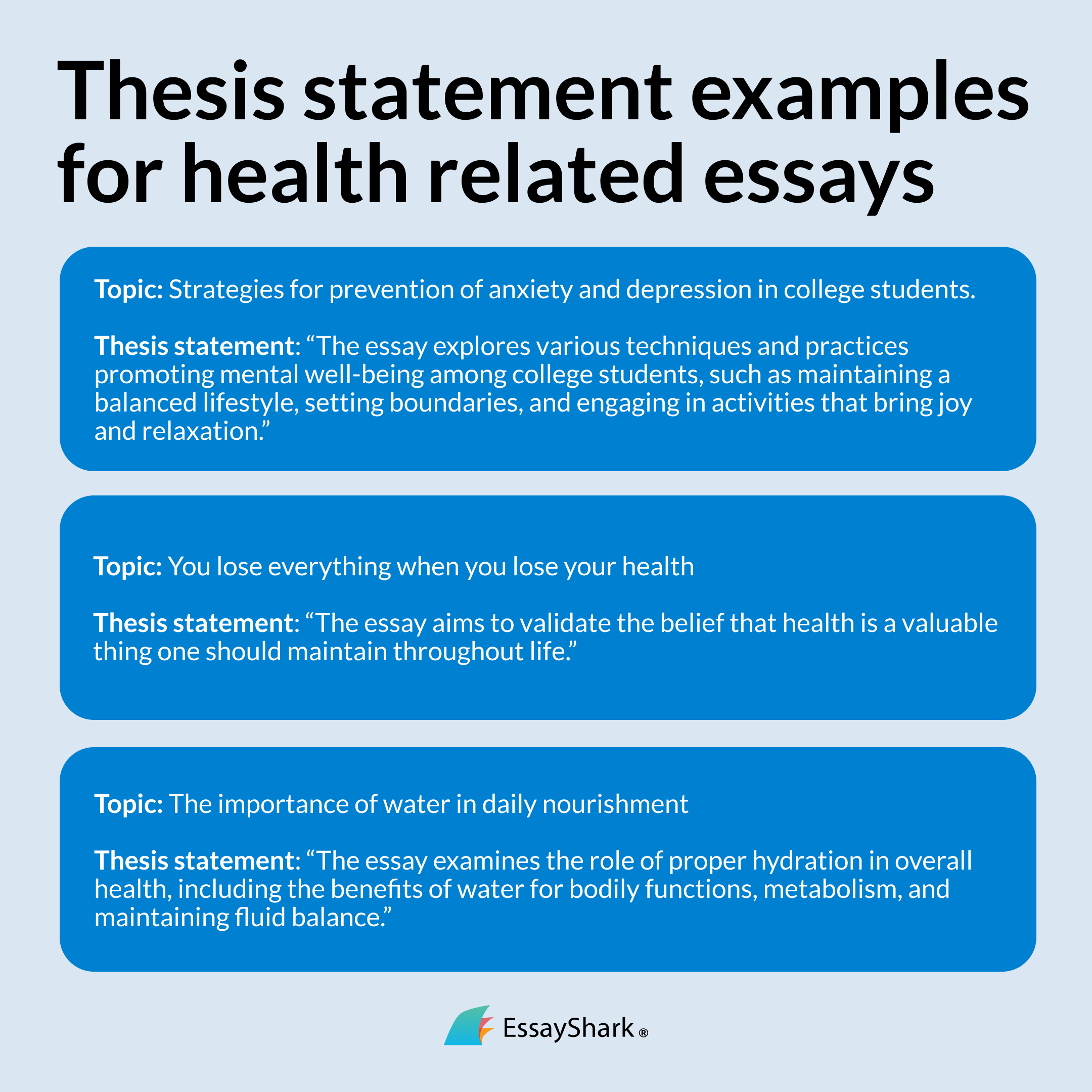 health thesis statement examles