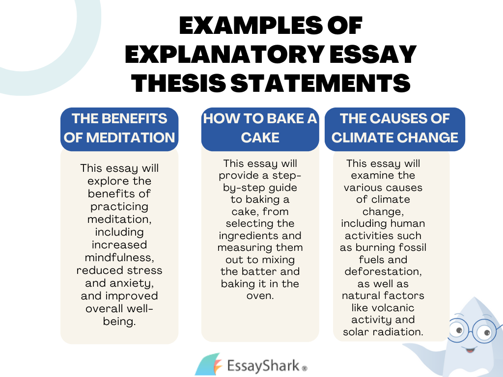 examples of explanatory essay thesis statements