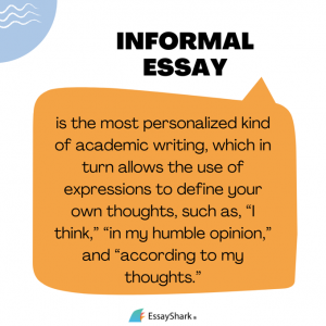 what is an informal essay