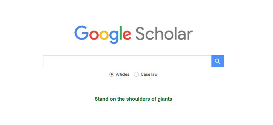 Google Scholar research tool for essay writing