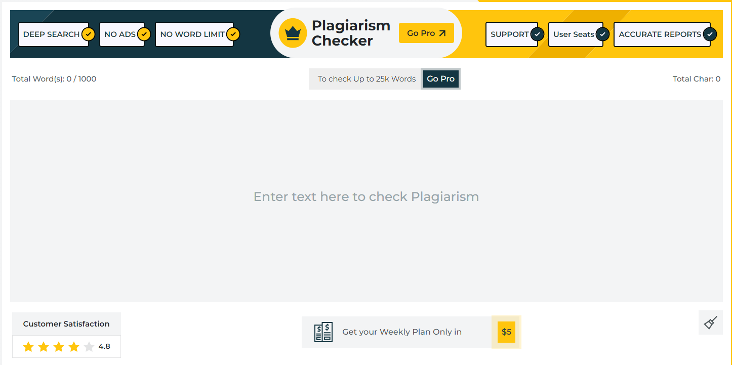 plagiarismdetector tool