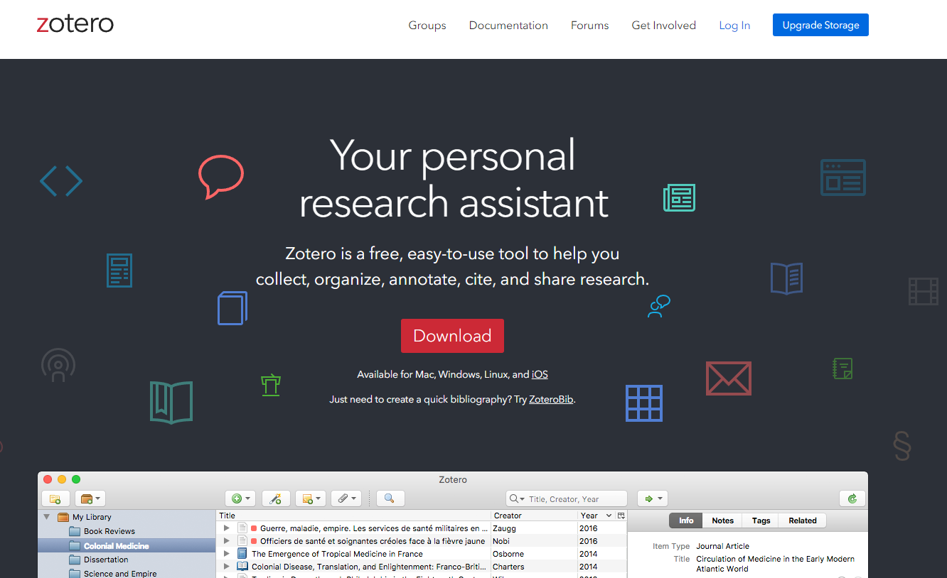 zotero research tool