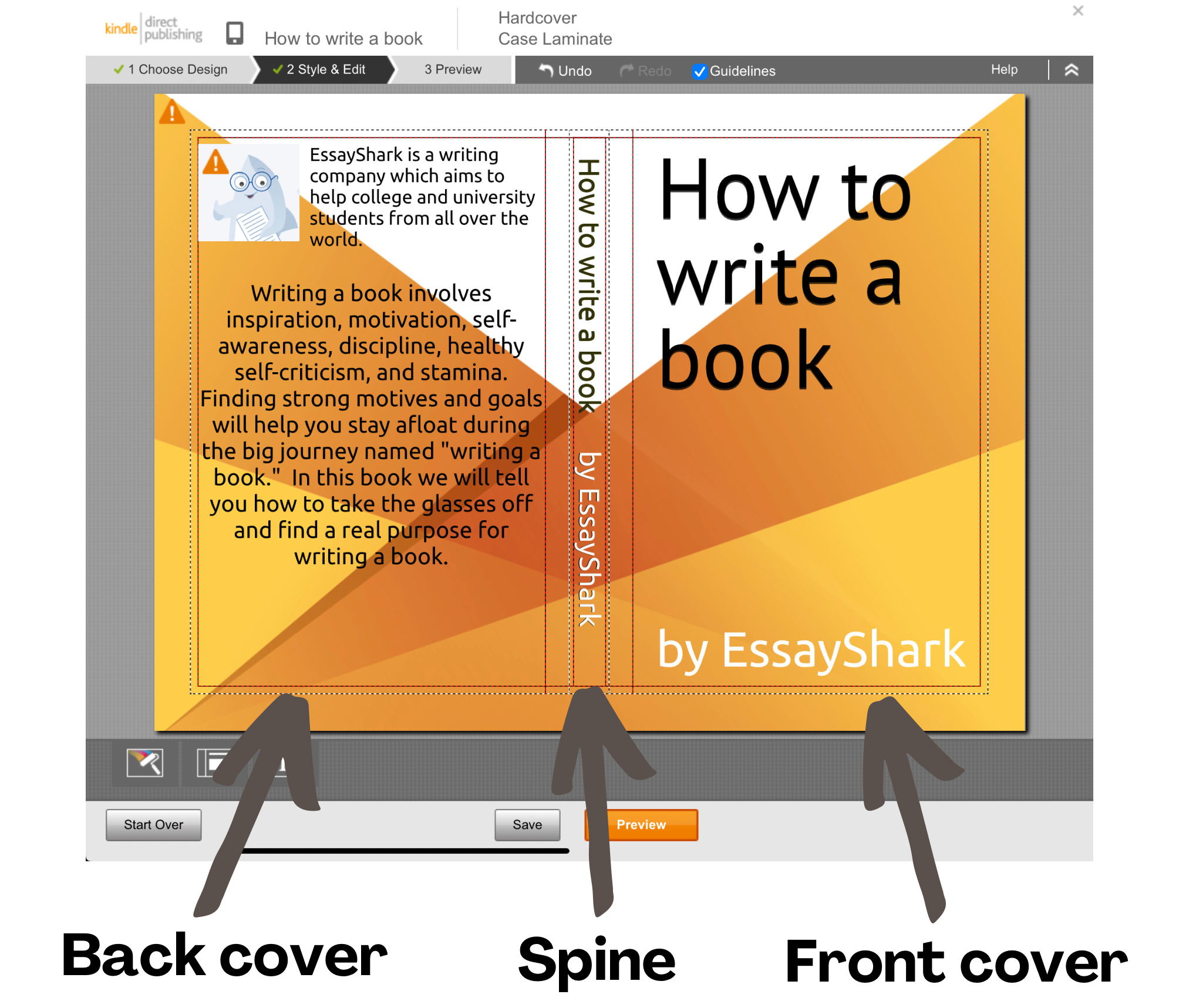 How to make a book cover on Amazon
