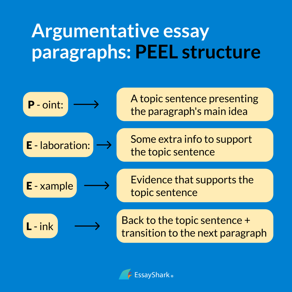 Argumentative Essay Paragraphs PEEL Structure