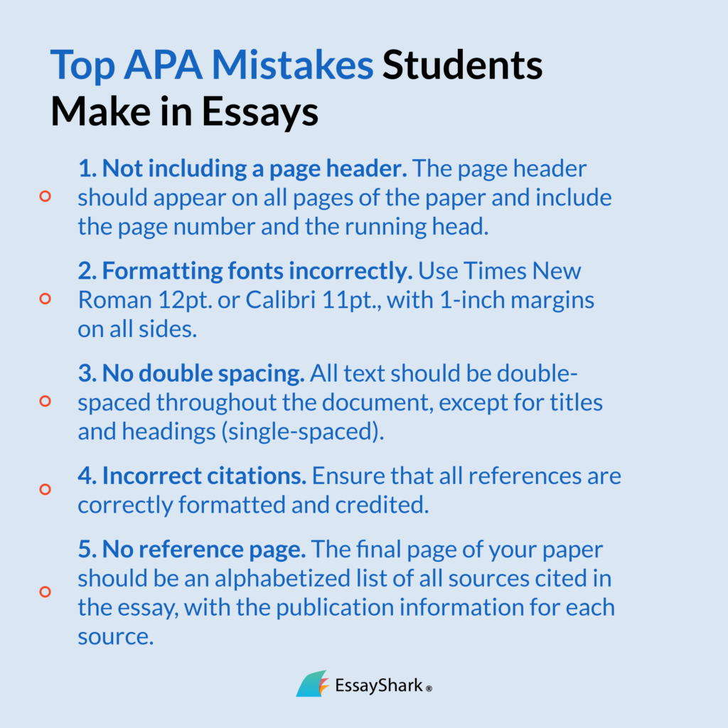 how to do apa style essay