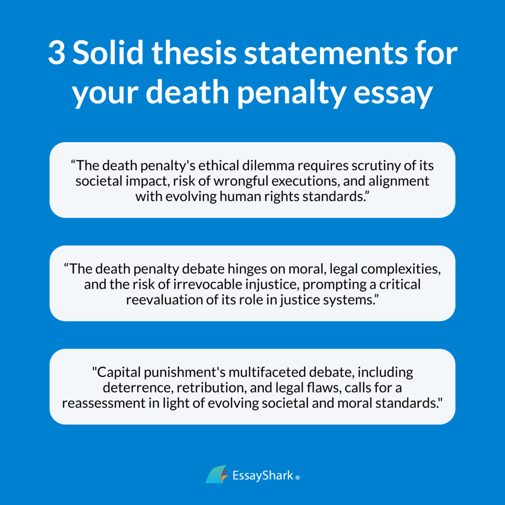 Death Penalty Essay Topics