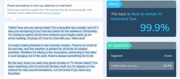 Hive Moderation AI-Generated Content Detection