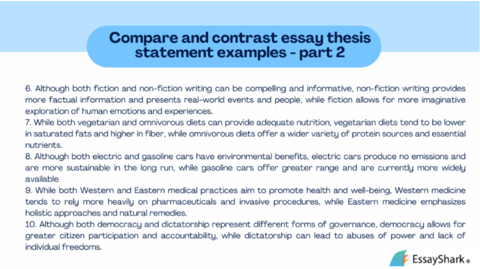 essay thesis examples