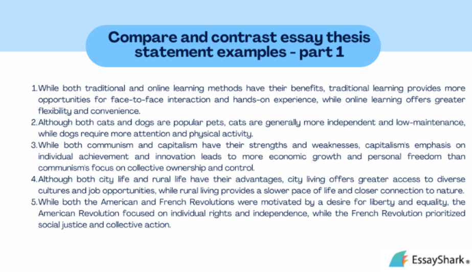 thesis statement examples