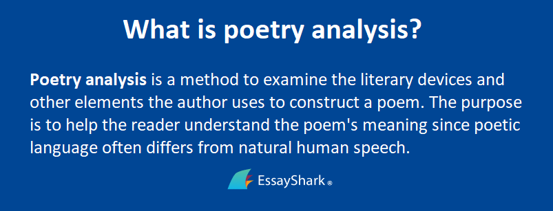 What is poetry analysis